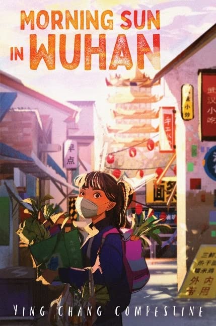 book cover image showing a young Chinese girl wearing a medical face mask standing on a Chinese street